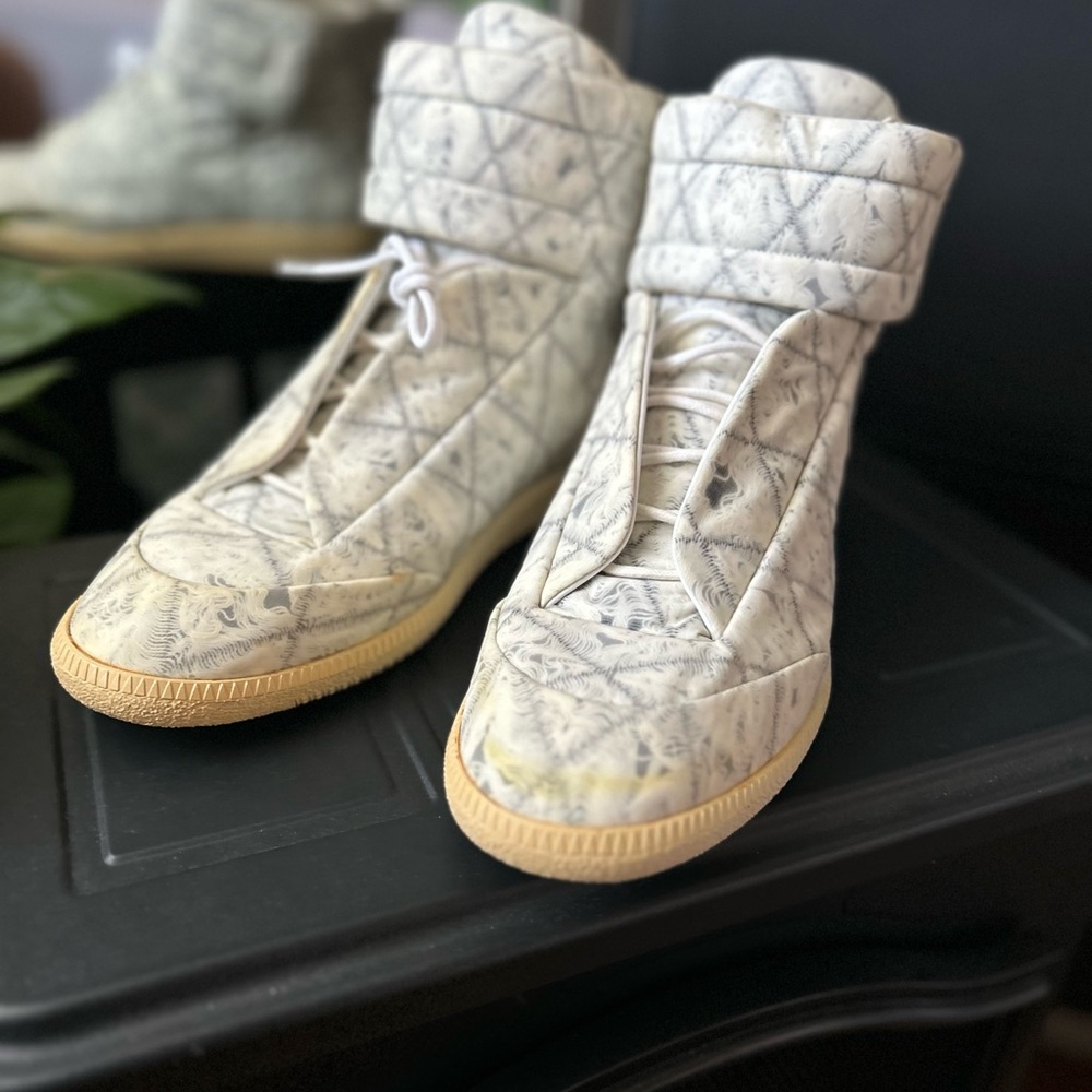 Maison Margiela Future High Top, Off White, Size 43, US 10, $1195 *very rare*